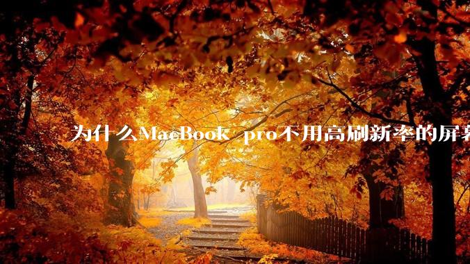 为什么MacBook pro不用高刷新率的屏幕？